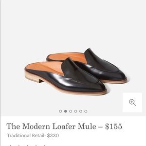 Everlane Modern Loafer Mule in Burgundy